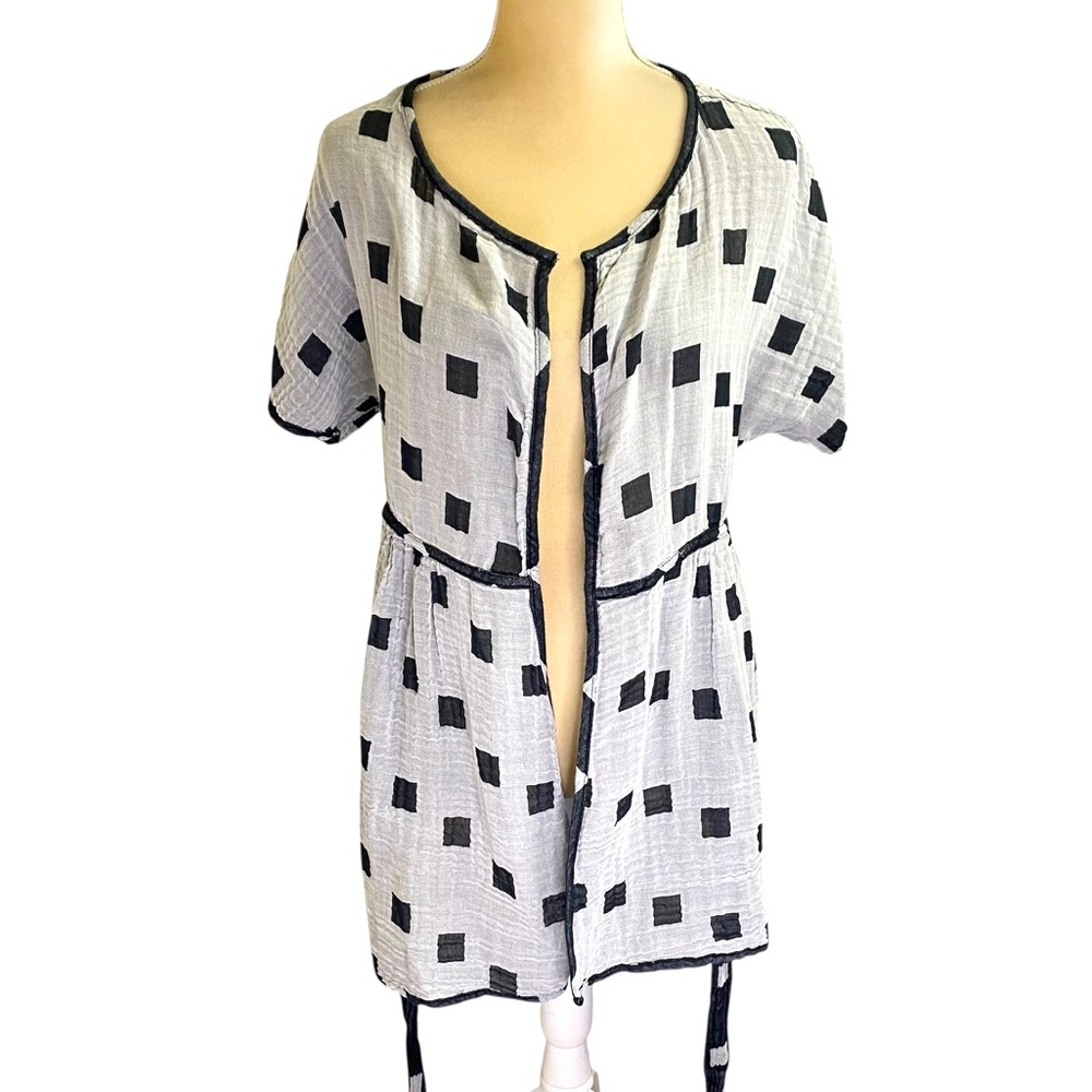 Ace & Jig Reversible Duo Cardi in Black Hopscotch - Picture 2 of 9